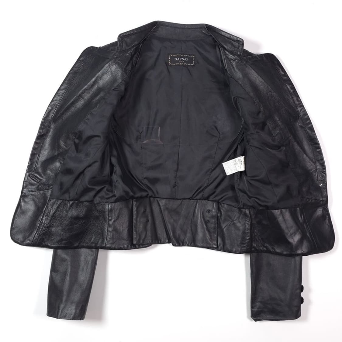 나프나프 셔링 디테일 슬림핏 리얼 양가죽 자켓 상품이미지5