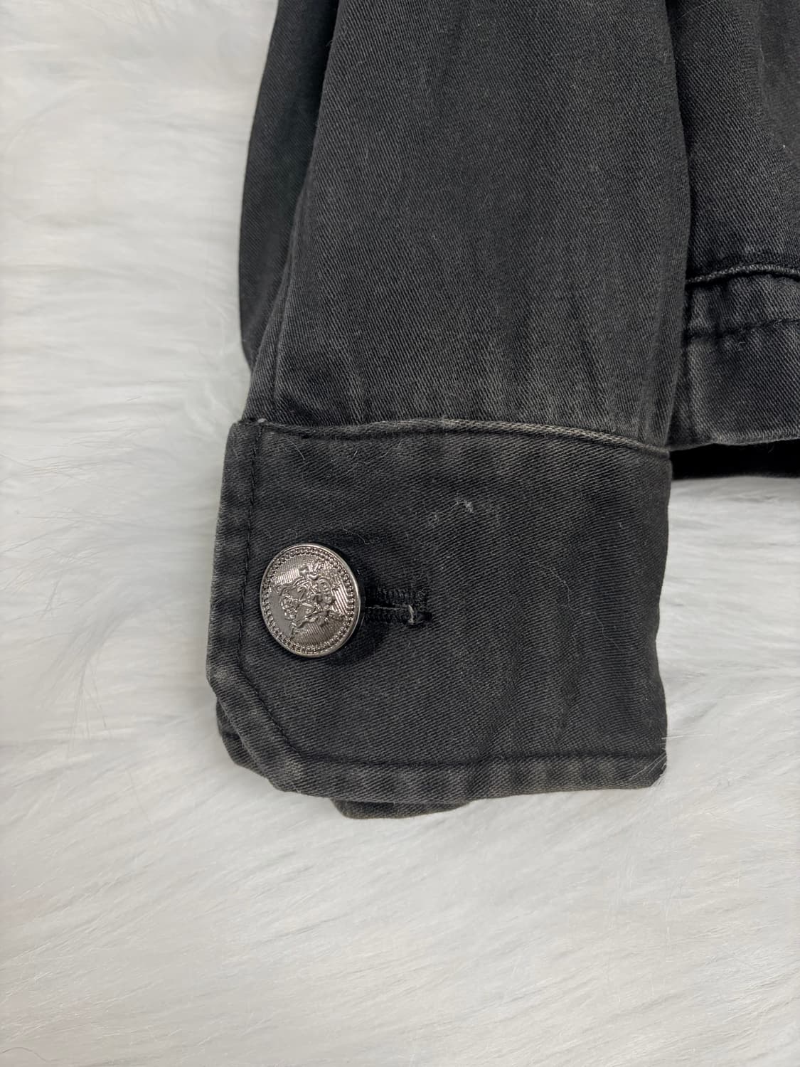 남녀공용) 00s 하이넥 버클 데님자켓  상품이미지5