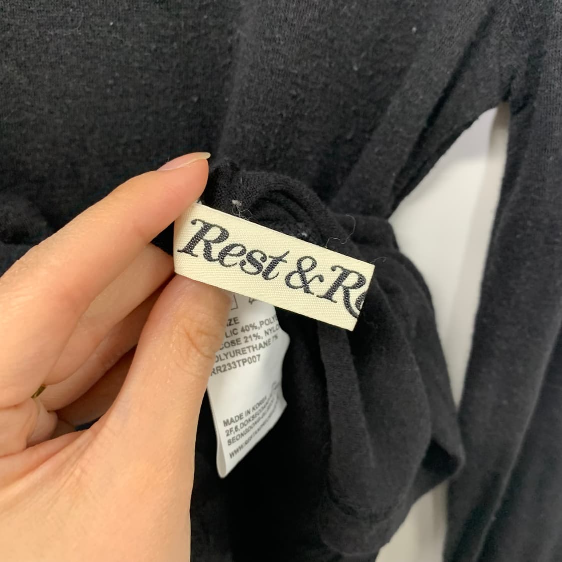 레스트앤레크레이션 RR 하이넥 롱 슬리브 탑 상품이미지5