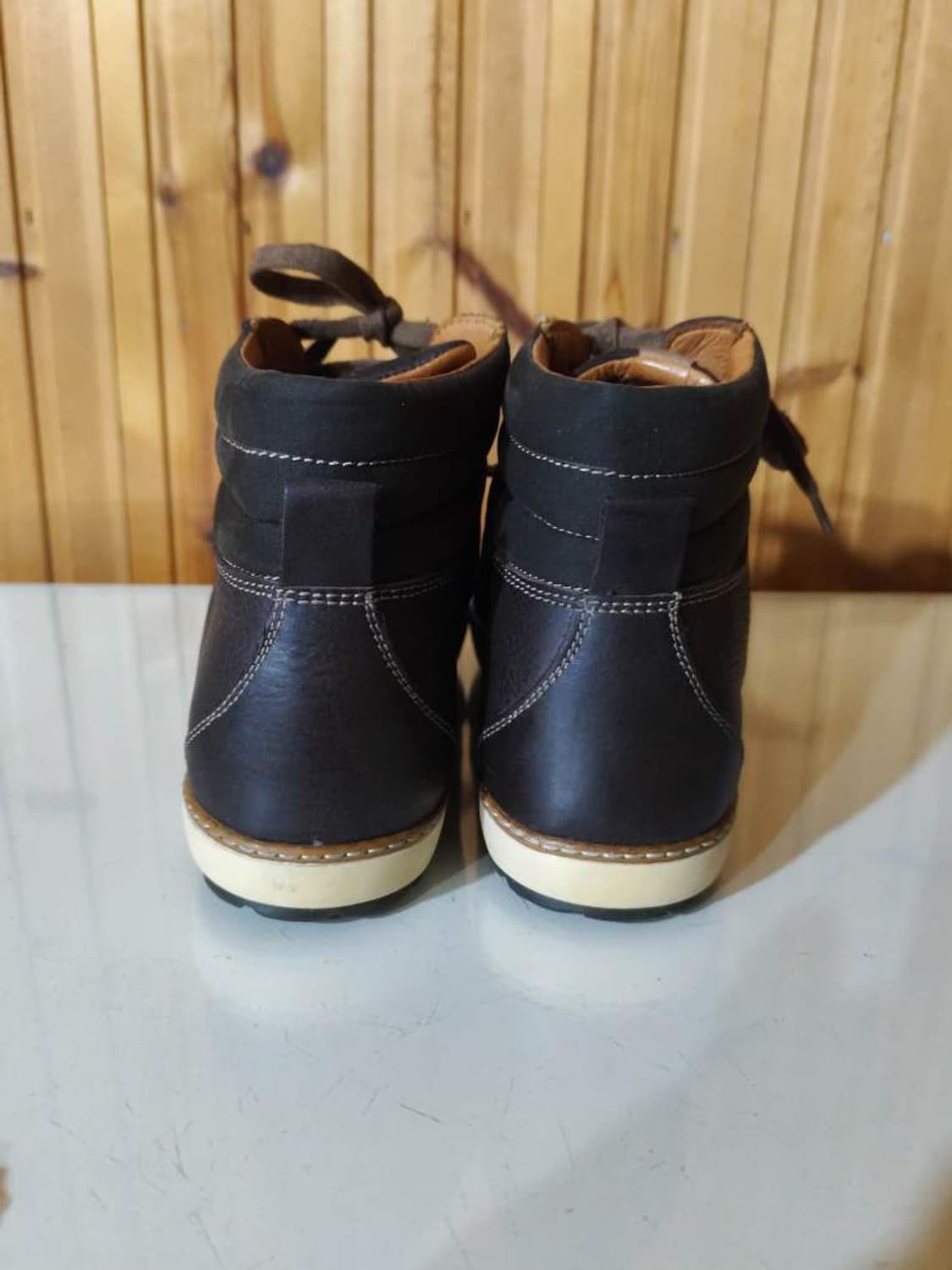 40 255mm 나파피리 가죽 캐주얼 워커 부츠  상품이미지8