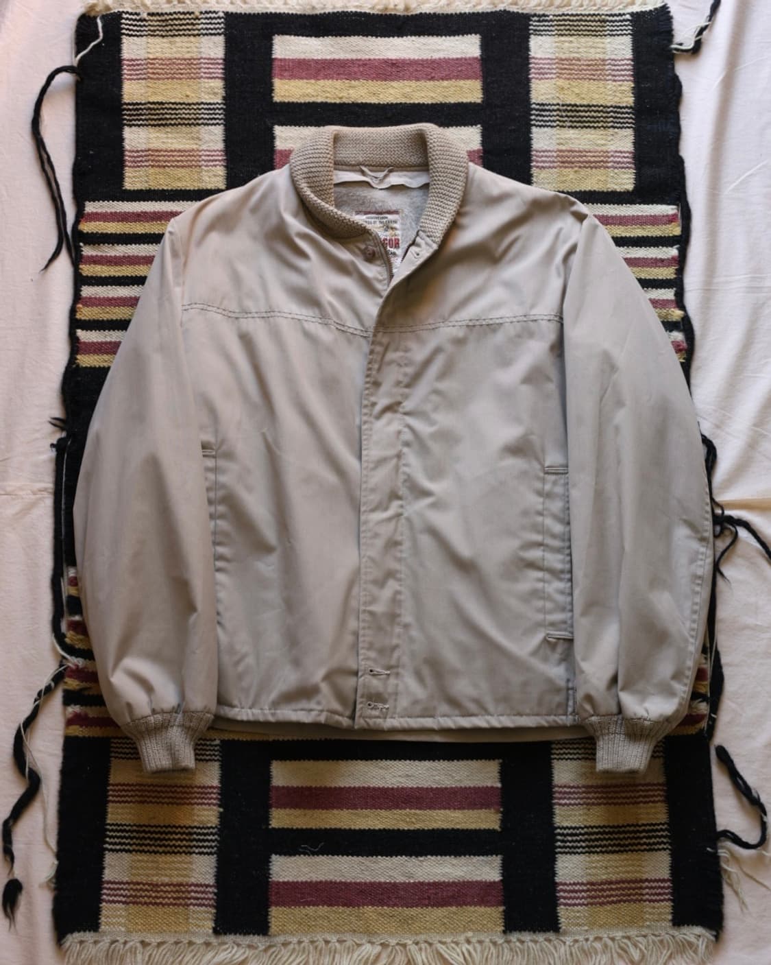 맥그리거 60s 다크론/파일 니트칼라 봄버 자켓 상품이미지1