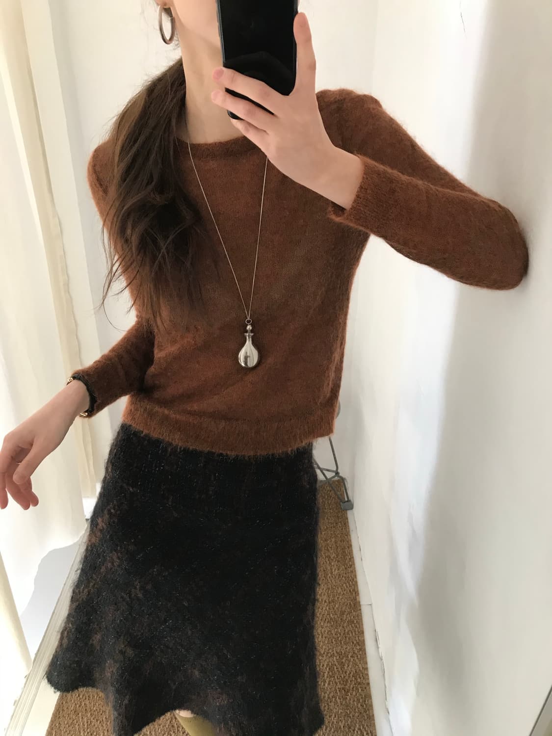 mohair round knit 상품이미지4