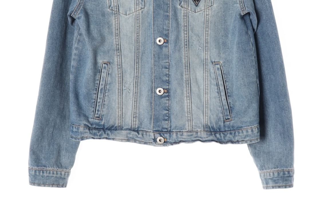 게스 후드 레이어드 데님 자켓 14Y 상품이미지4