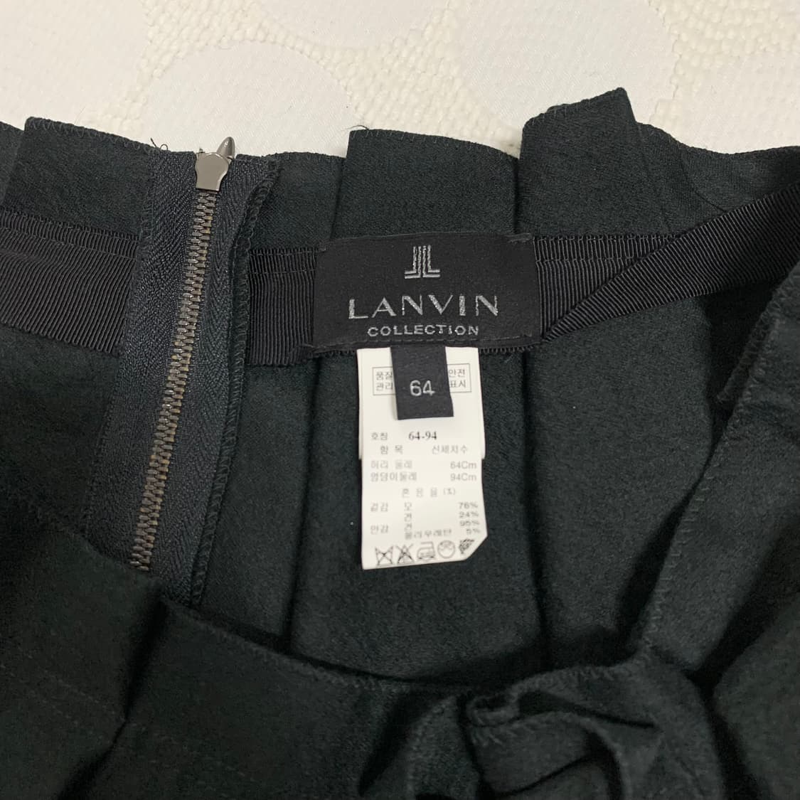 랑방 딥 그린 울 실크 벌룬 스커트 상품이미지5