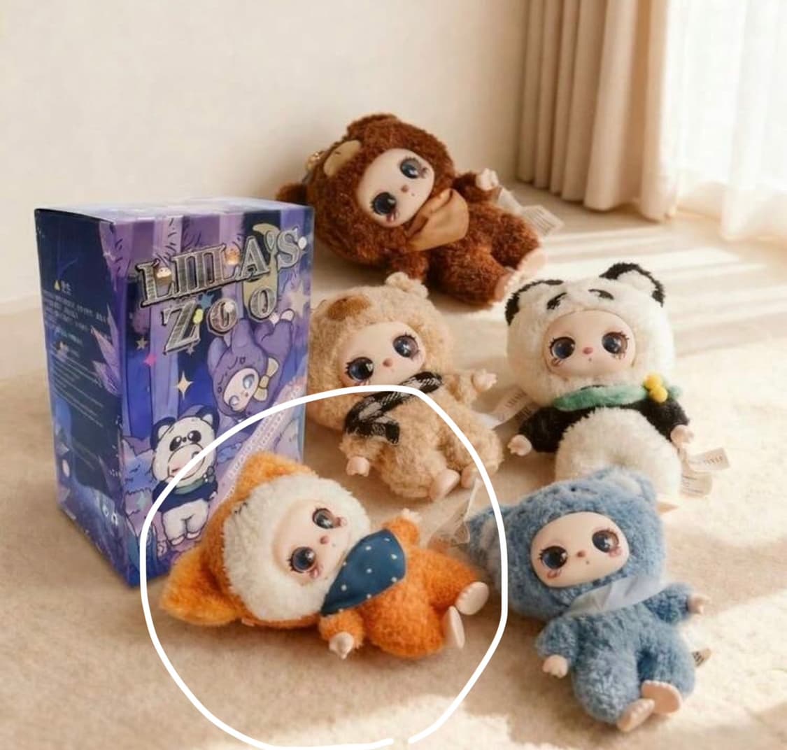 Lila's Zoo 오렌지 여우 키링 랜덤 블라인드 박스 인형 상품이미지6