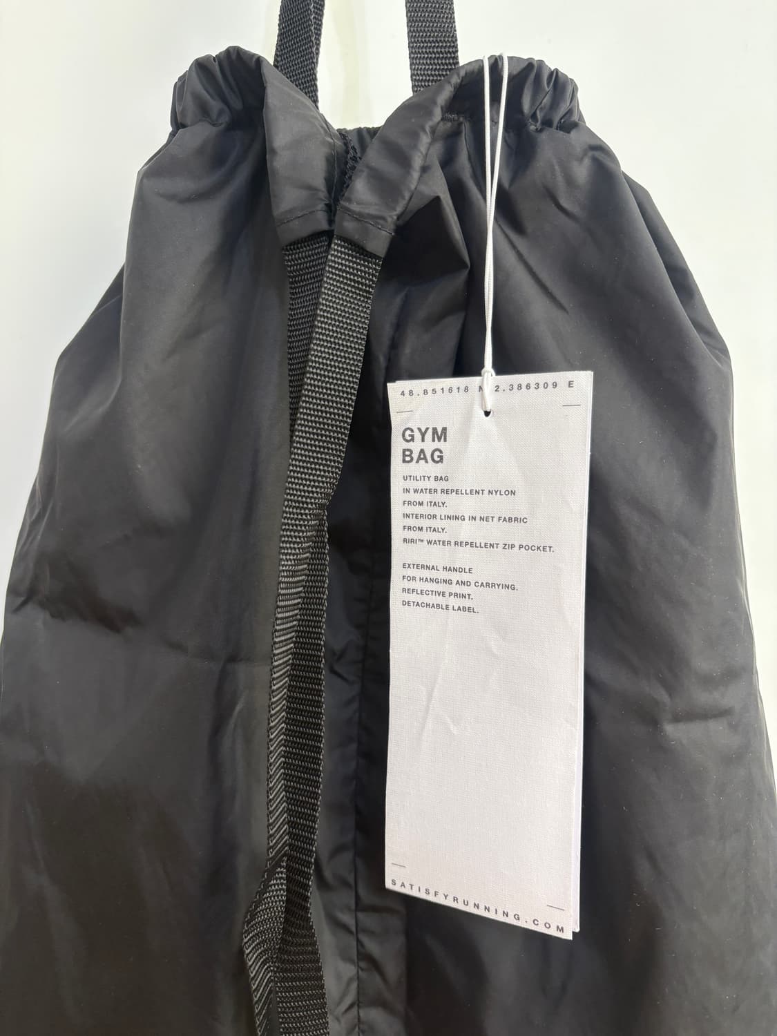 세티스파이 SATISFY / 짐백 GYM BAG 블랙 / ONE 상품이미지7