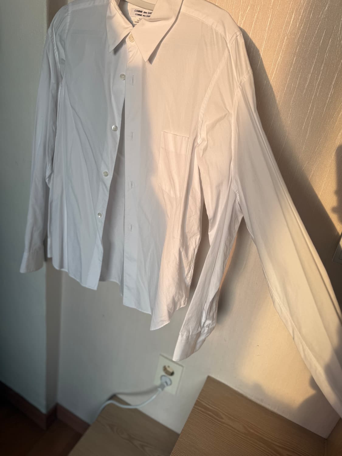 꼼데가르송 화이트 셔츠 소매 4개 s 상품이미지3