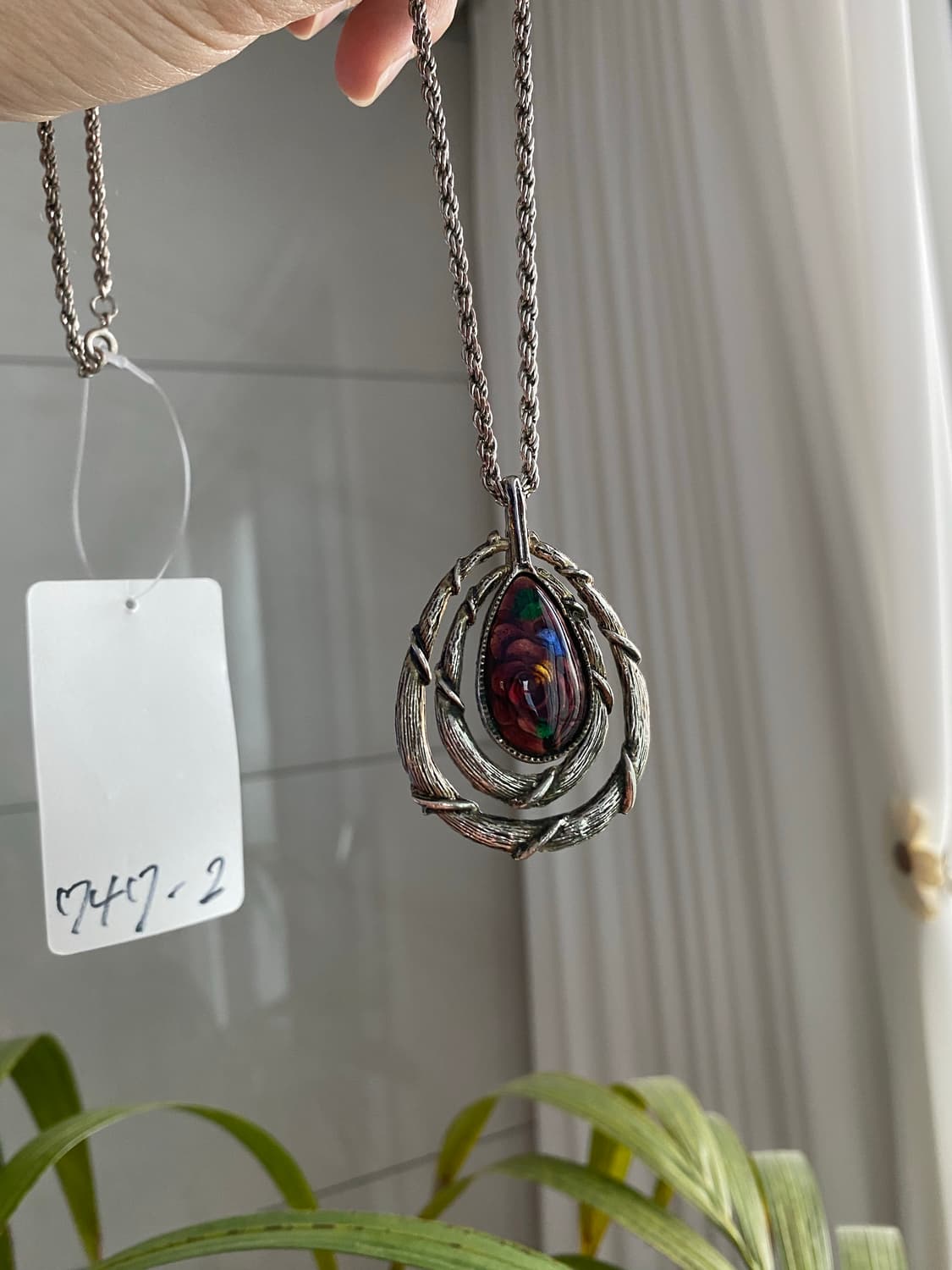 빈티지 오리엔탈 칠보 팬던트 목걸이 상품이미지3