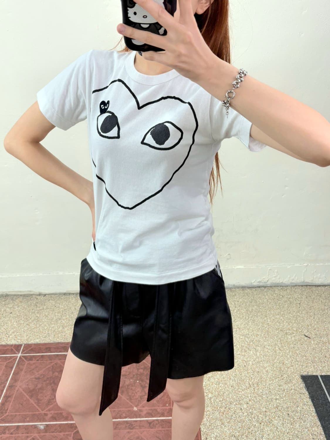 정품 꼼데가르송 반팔 상품이미지4