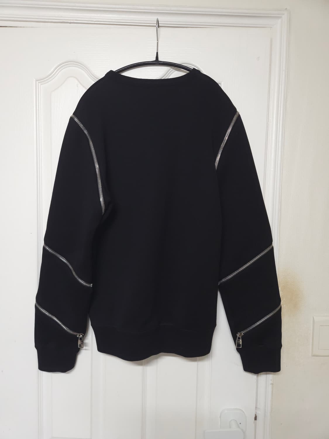 알렉산더 맥퀸 Alexander McQueen 지퍼 스웻 셔츠 블랙 M 상품이미지2