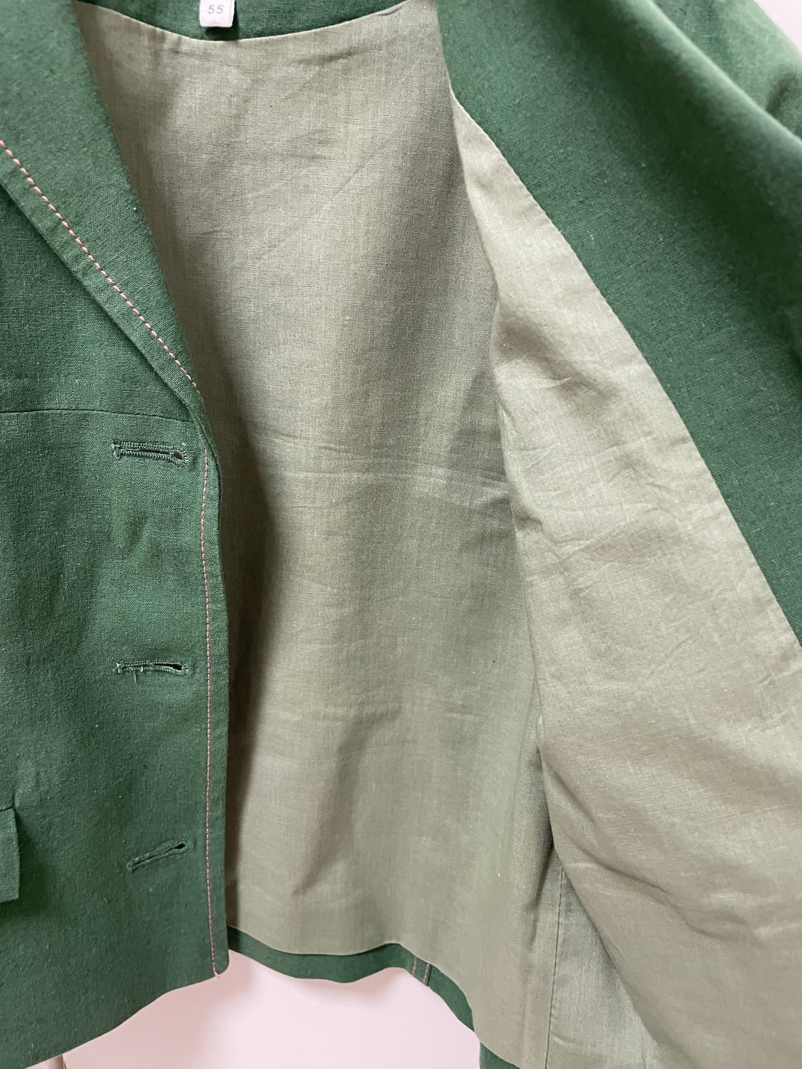 두배로 duex baerho 린넨 셋업 자켓 55사이즈 상품이미지4