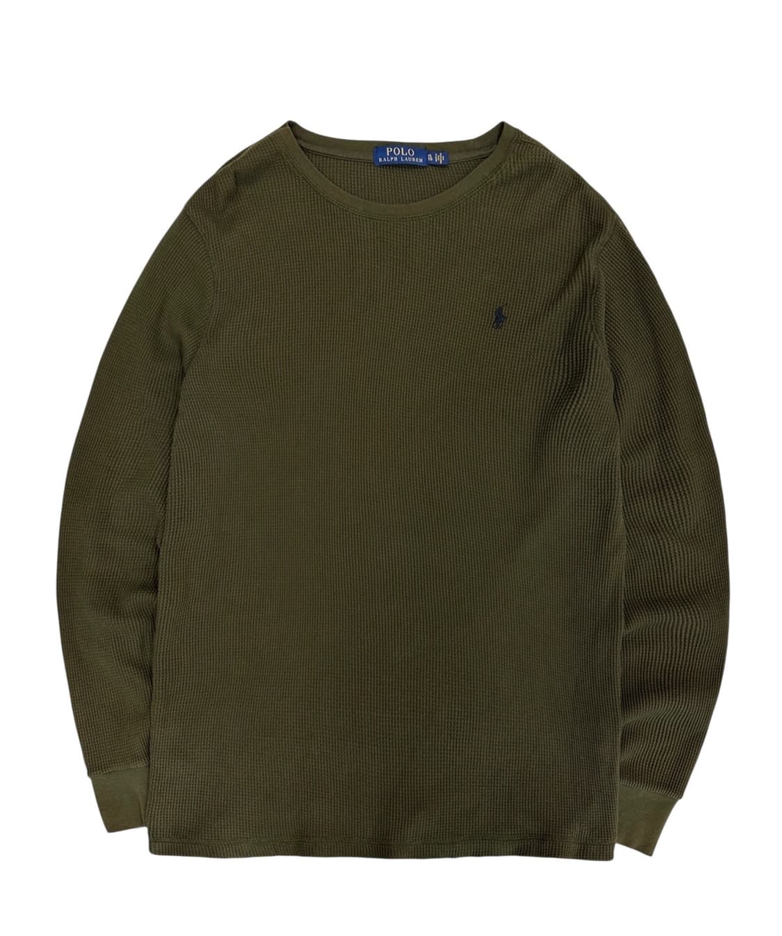 폴로 와플 롱슬리브 올리브카키 (XL) 상품이미지1