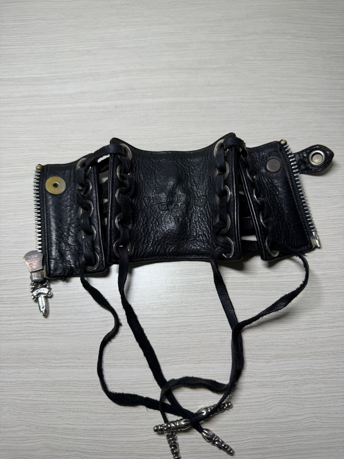 크롬하츠 라이더 CH크로스 가죽 팔찌 상품이미지5