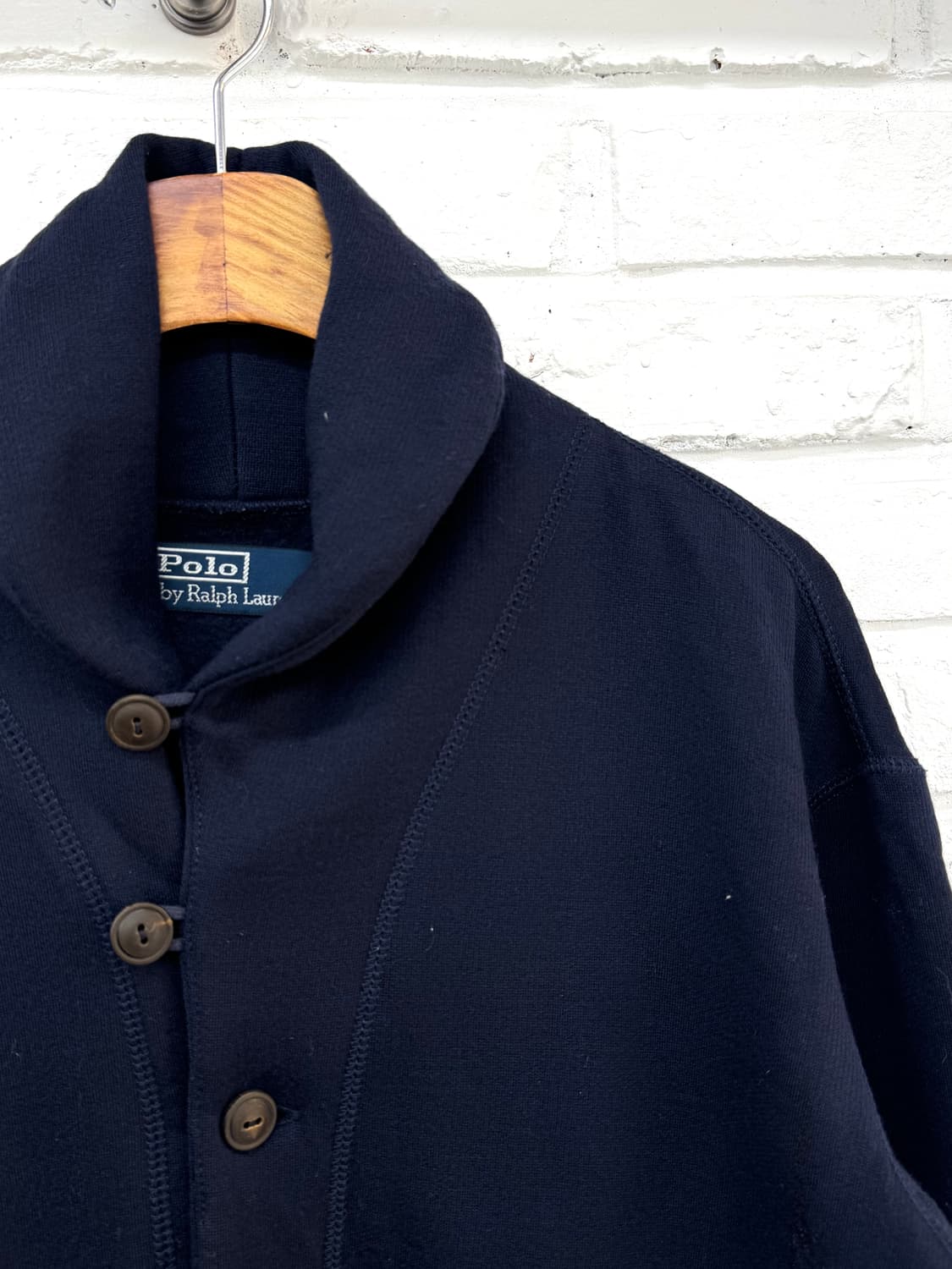 폴로 네이비 숄카라 가디건 상품이미지4