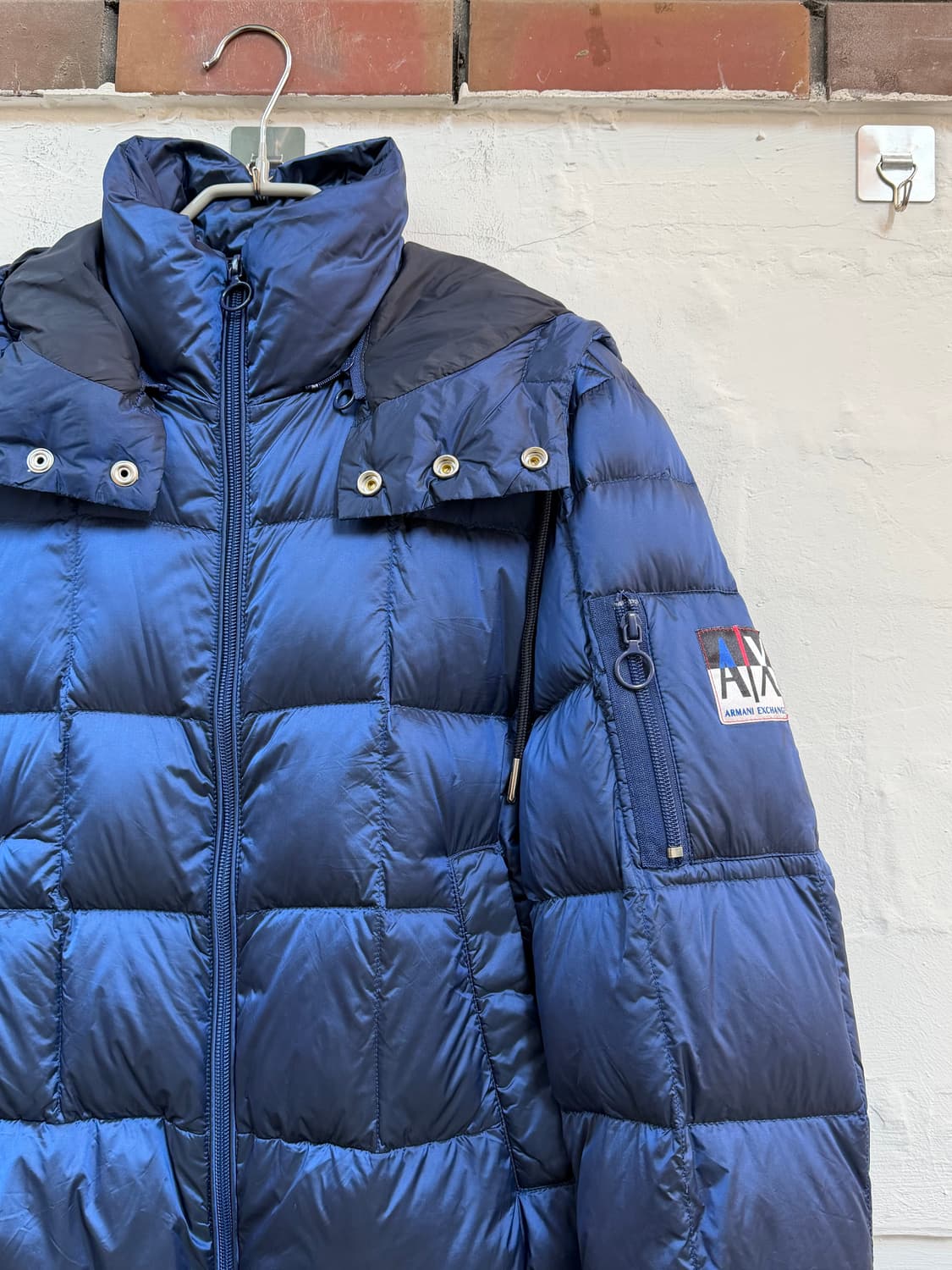 Armani Exchange 블루 다운 파카 자켓 S 상품이미지2