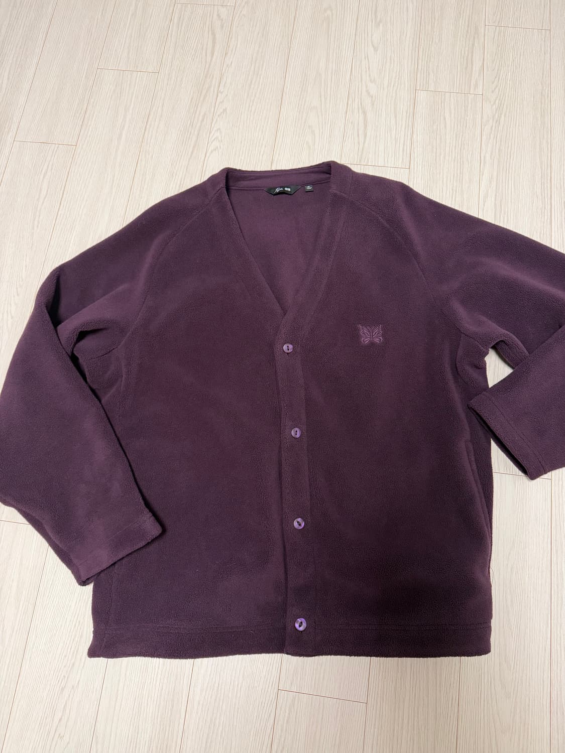 유니클로X니들스 가디건 퍼플 XL 상품이미지2