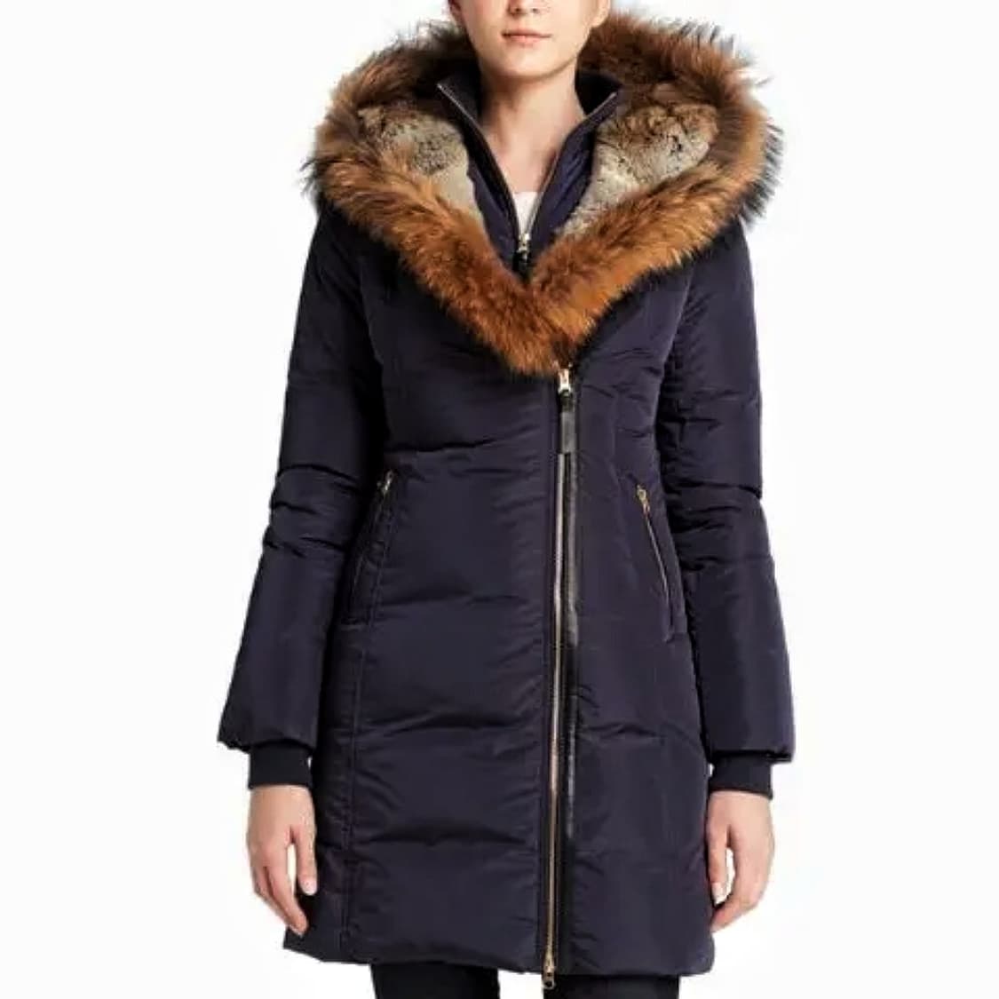 맥케이지 라쿤 래빗 퍼 다운 코트 상품이미지1