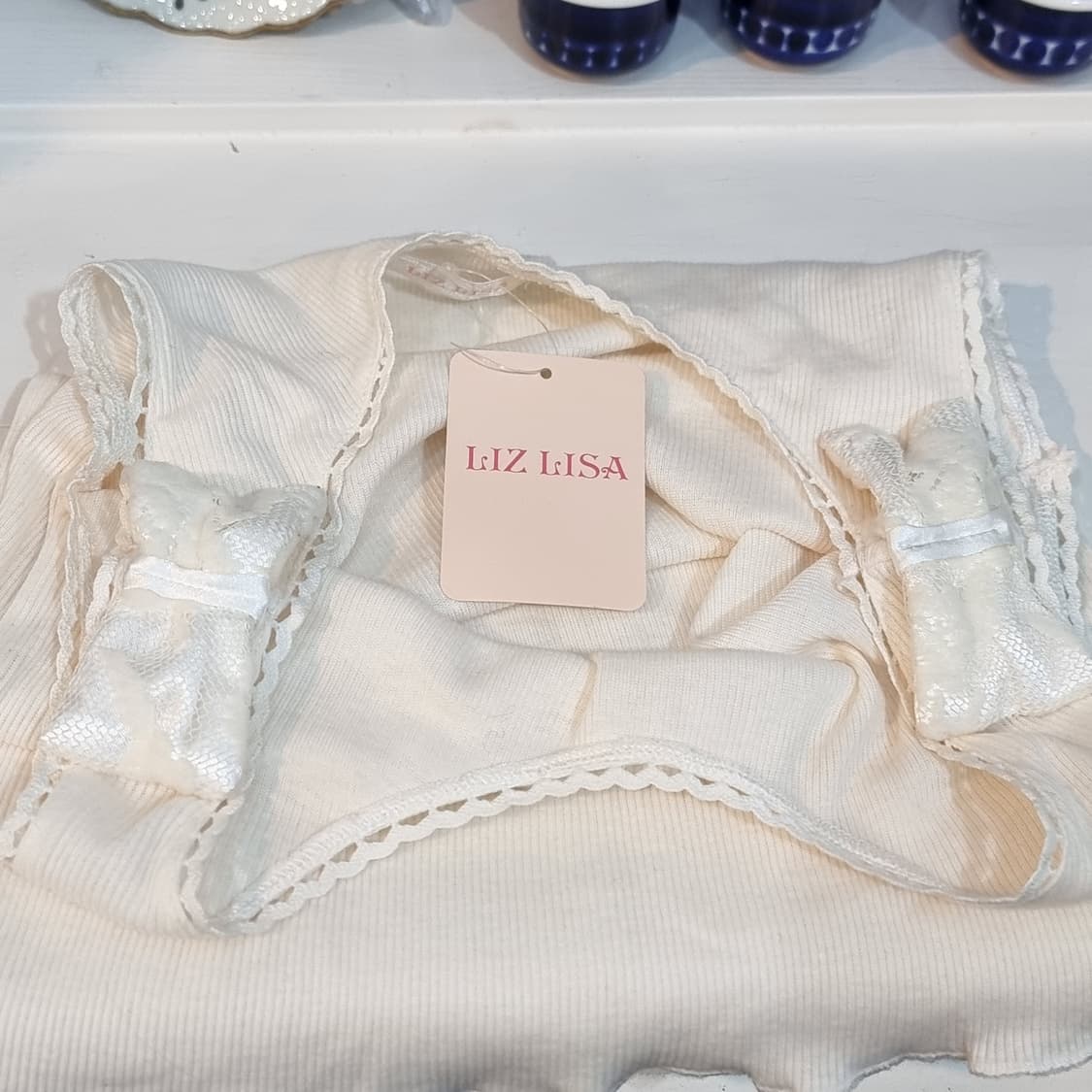 LIZ LISA(리즈리사) 아이보리 골지 리본 나시 상품이미지4