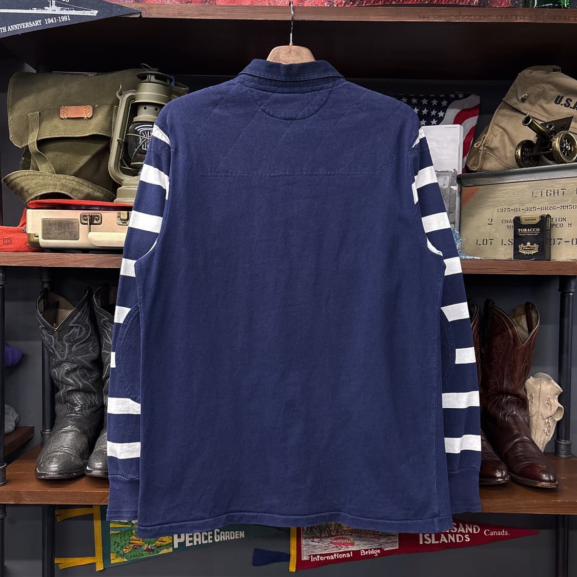 90s 폴로 랄프로렌 헤리티지 블리커 컵 자수 럭비셔츠 N362 상품이미지2