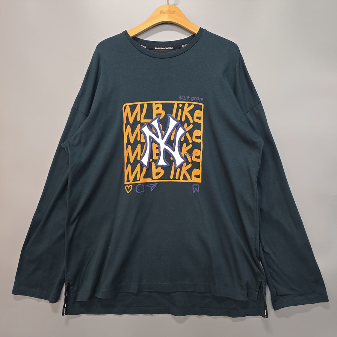 MLB 뉴욕양키스 빅로고 긴팔티 95 상품이미지1