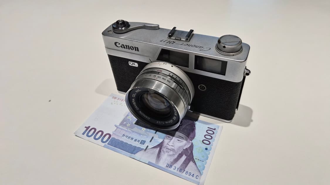 작례O RF의 정석 캐논 ql17 필름카메라 빈티지 필카 상품이미지1