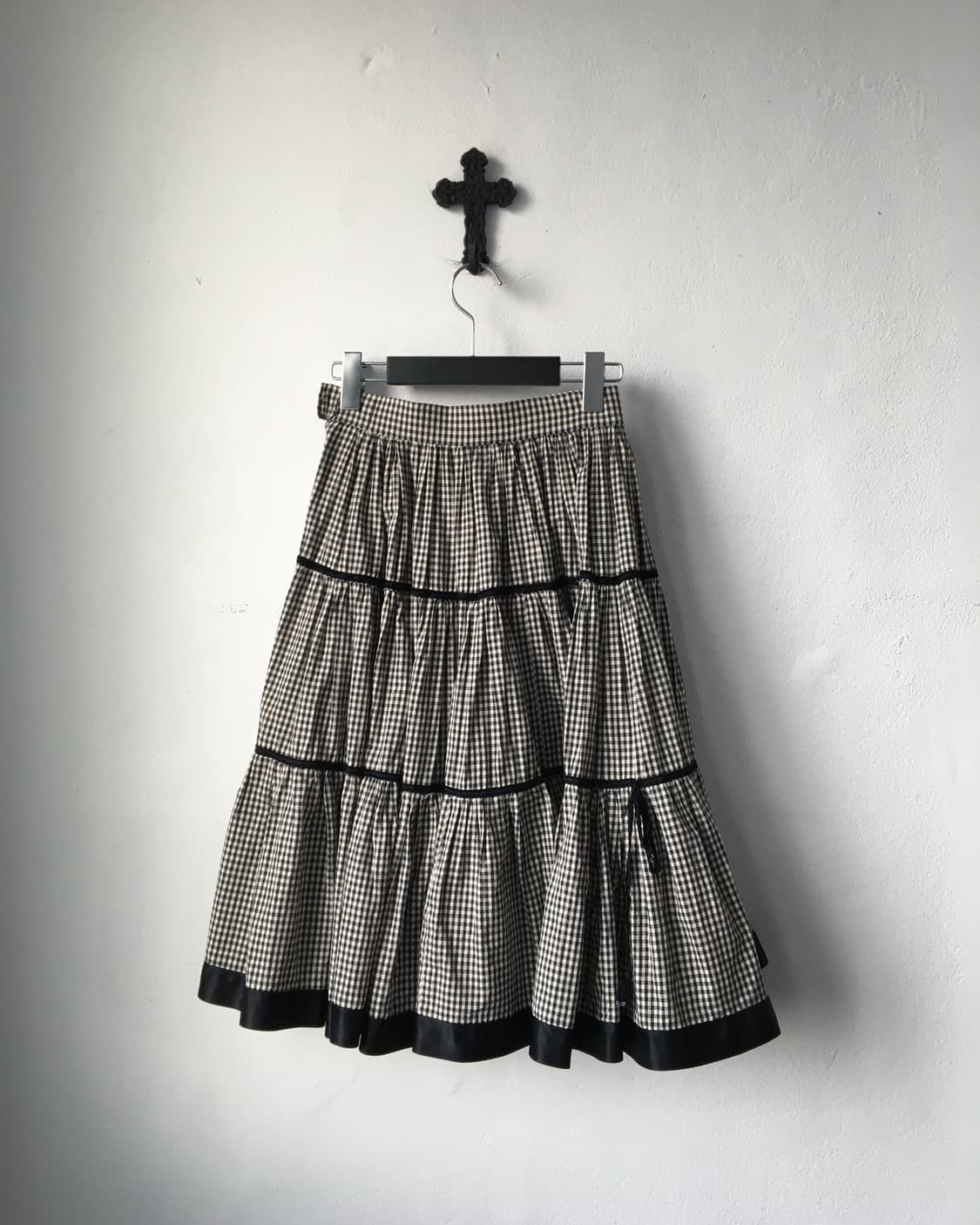 Check pattern skirt 상품이미지2
