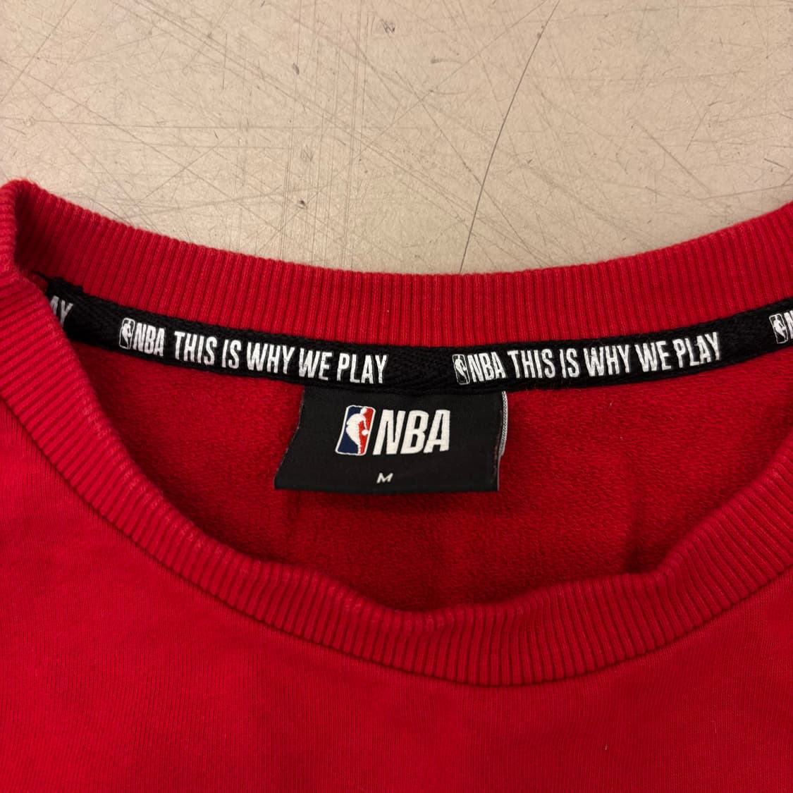 NBA 시카고 불스 배색 빅로고 맨투맨 상품이미지4