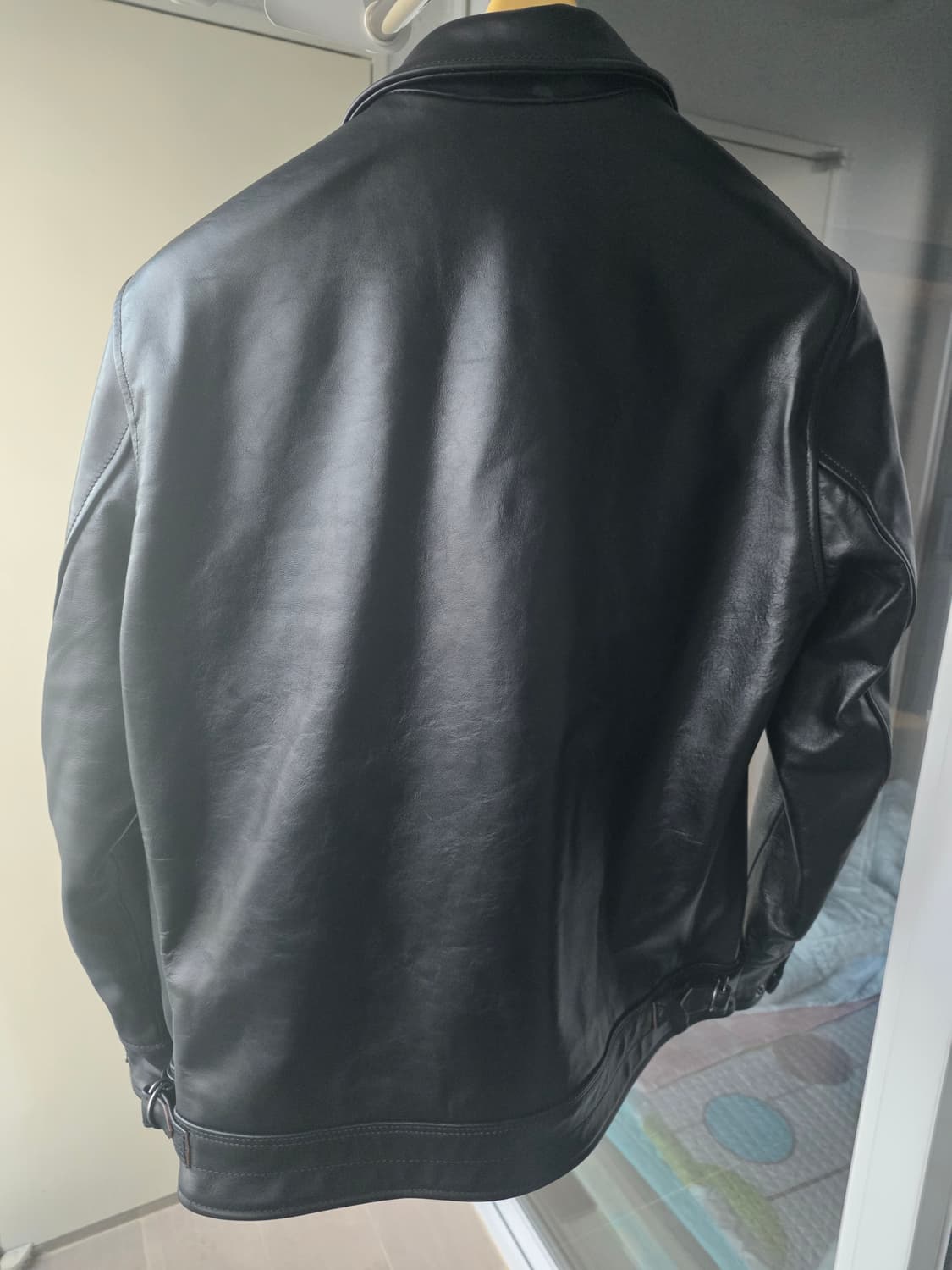 레더파크 말가죽 싱글라이더 자켓 XL 새상품급 판매 상품이미지2