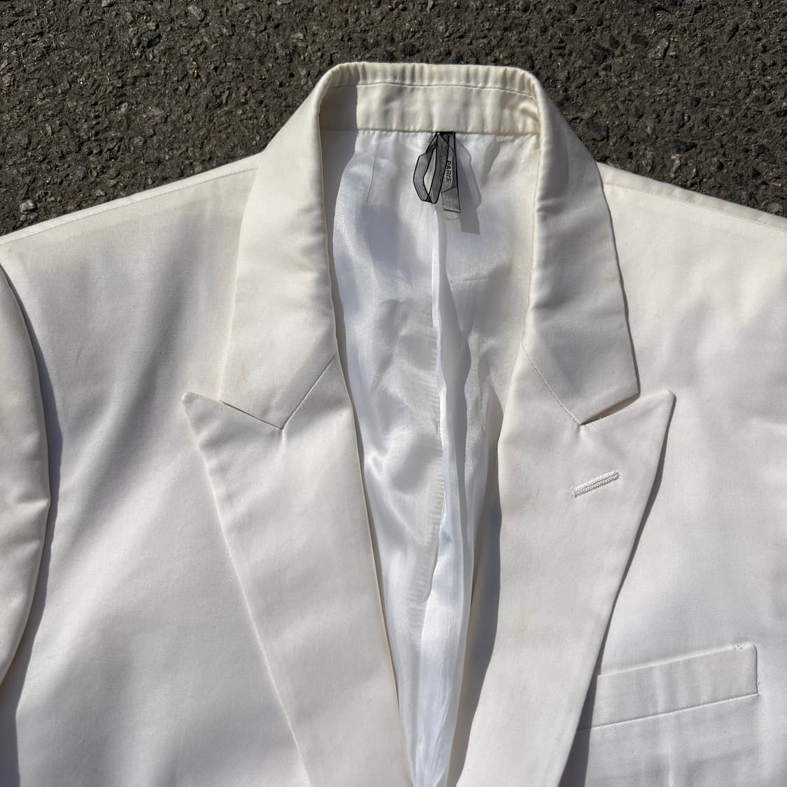 디올옴므 06SS 에디 시절 피크드 라펠 화이트 블레이저 상품이미지2