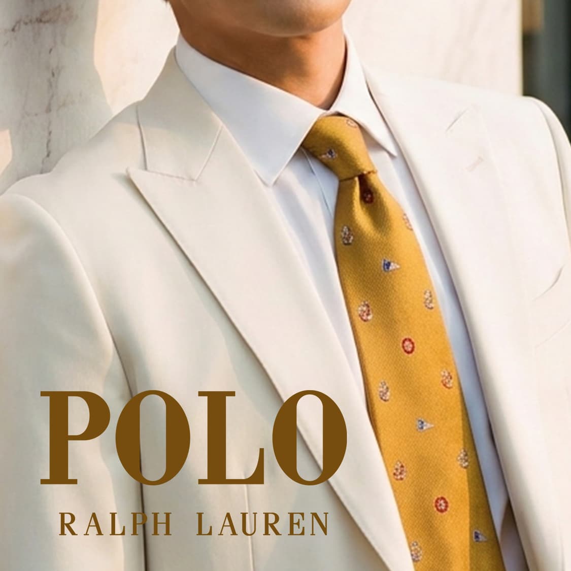 폴로 랄프로렌 옐로우 마린 패턴 넥타이 9.5cm A+~A등급 E936 상품이미지1