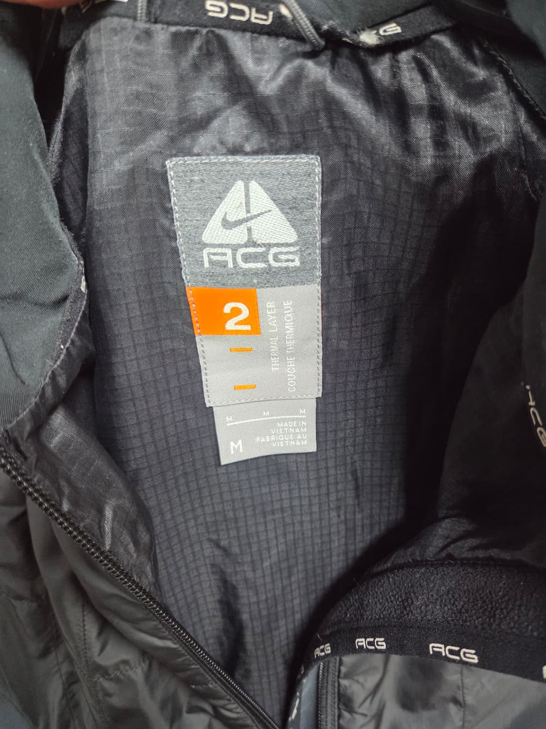 나이키 acg 올드스쿨 여성 조끼겸용 방풍 경량패딩 자켓 m 상품이미지5