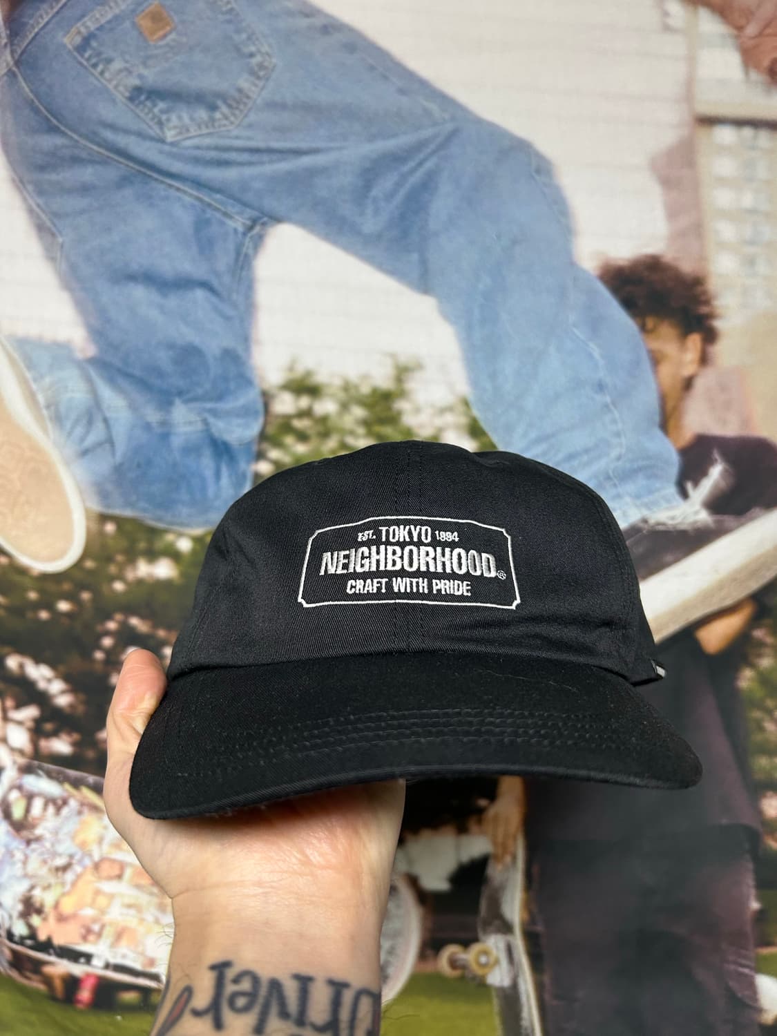 네이버후드 대드캡 검정 상품이미지1