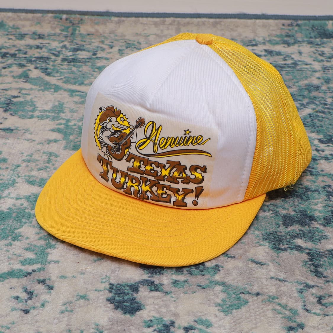 VTG 빈티지 모자 90년대 트러커 캡 엘로우 상품이미지2