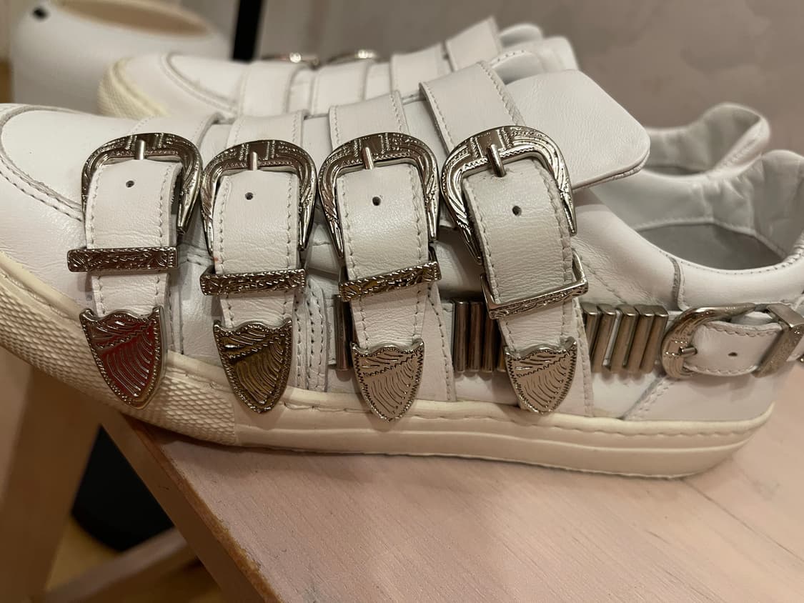 토가 풀라(Toga Pulla) 버클 스니커즈 화이트 37  상품이미지7