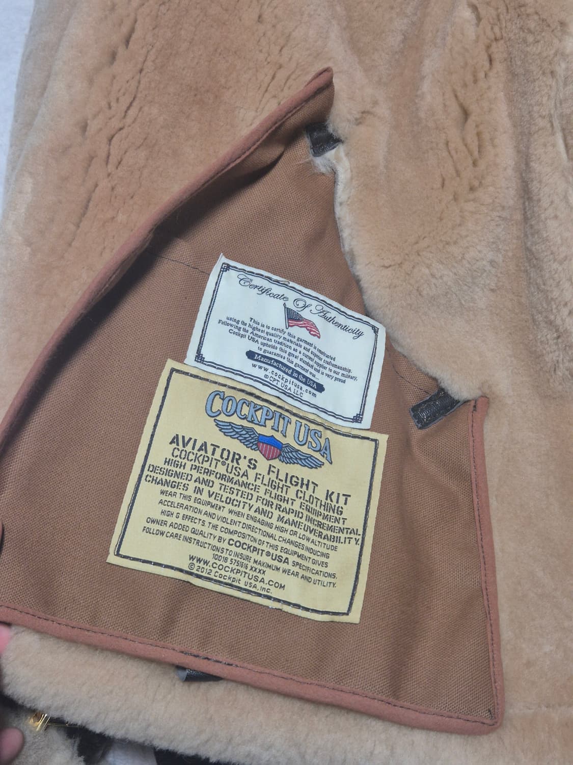 콕핏 usa RAF 톰하디 무스탕 자켓 상품이미지4