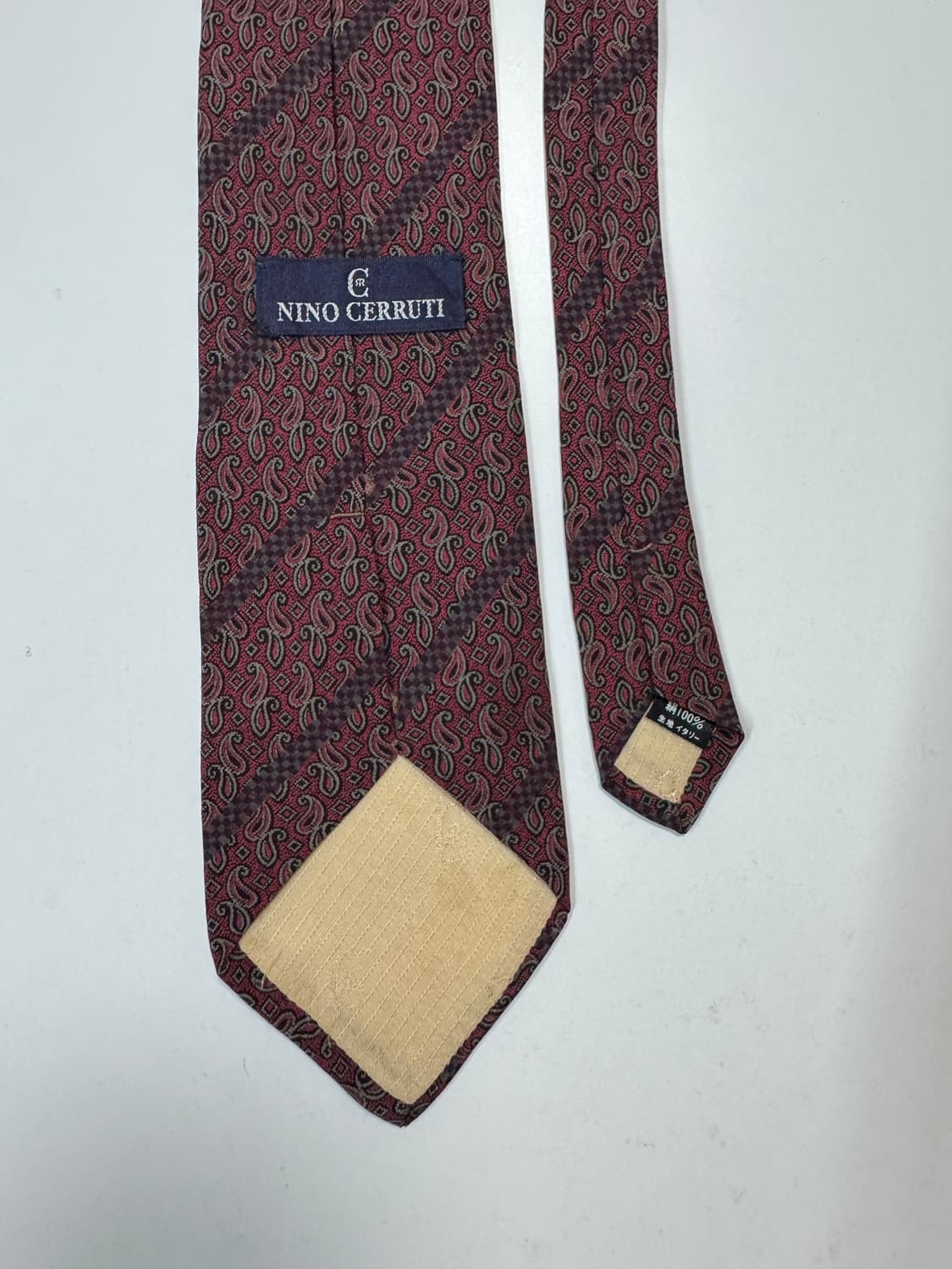 니노 세루티(NINO CERRUTI) 실크 페이즐리 넥타이 8.3cm 상품이미지5