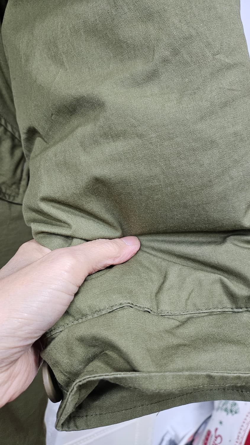 카키  오리털 야상 개파카 상품이미지8