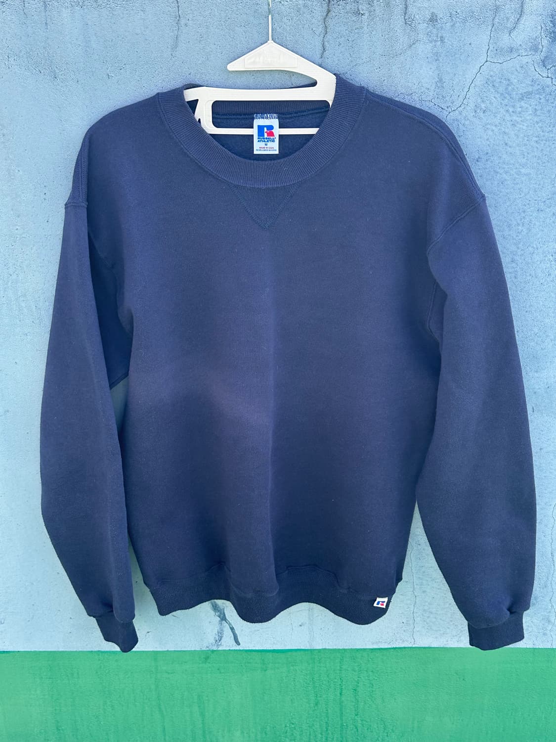 80s russell 러셀 스웻셔츠 네이비 상품이미지1