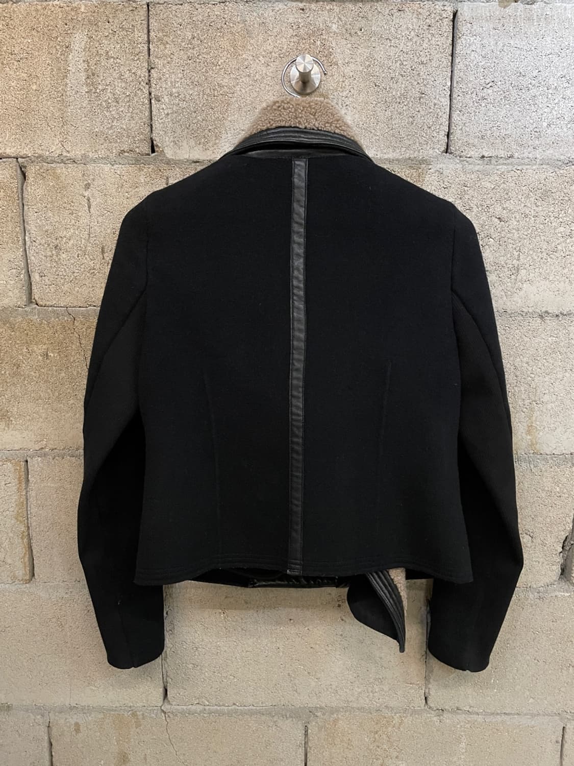 빈스 모토 시어링 울 레더 자켓  상품이미지5