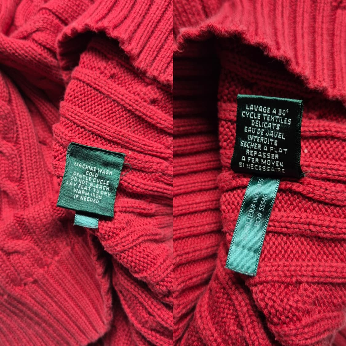 [M] 로렌 랄프로렌 케이블 니트 상품이미지9