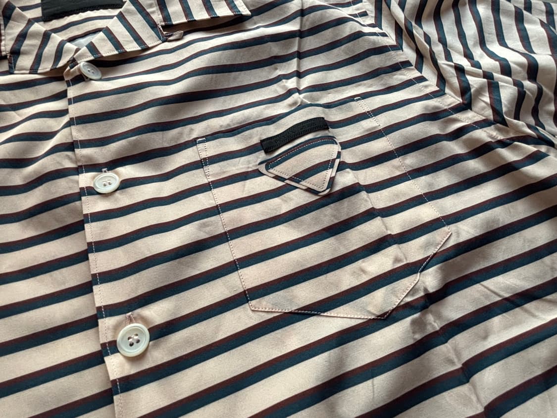 프라다 스트라이프 볼링 셔츠 (XL) 상품이미지5