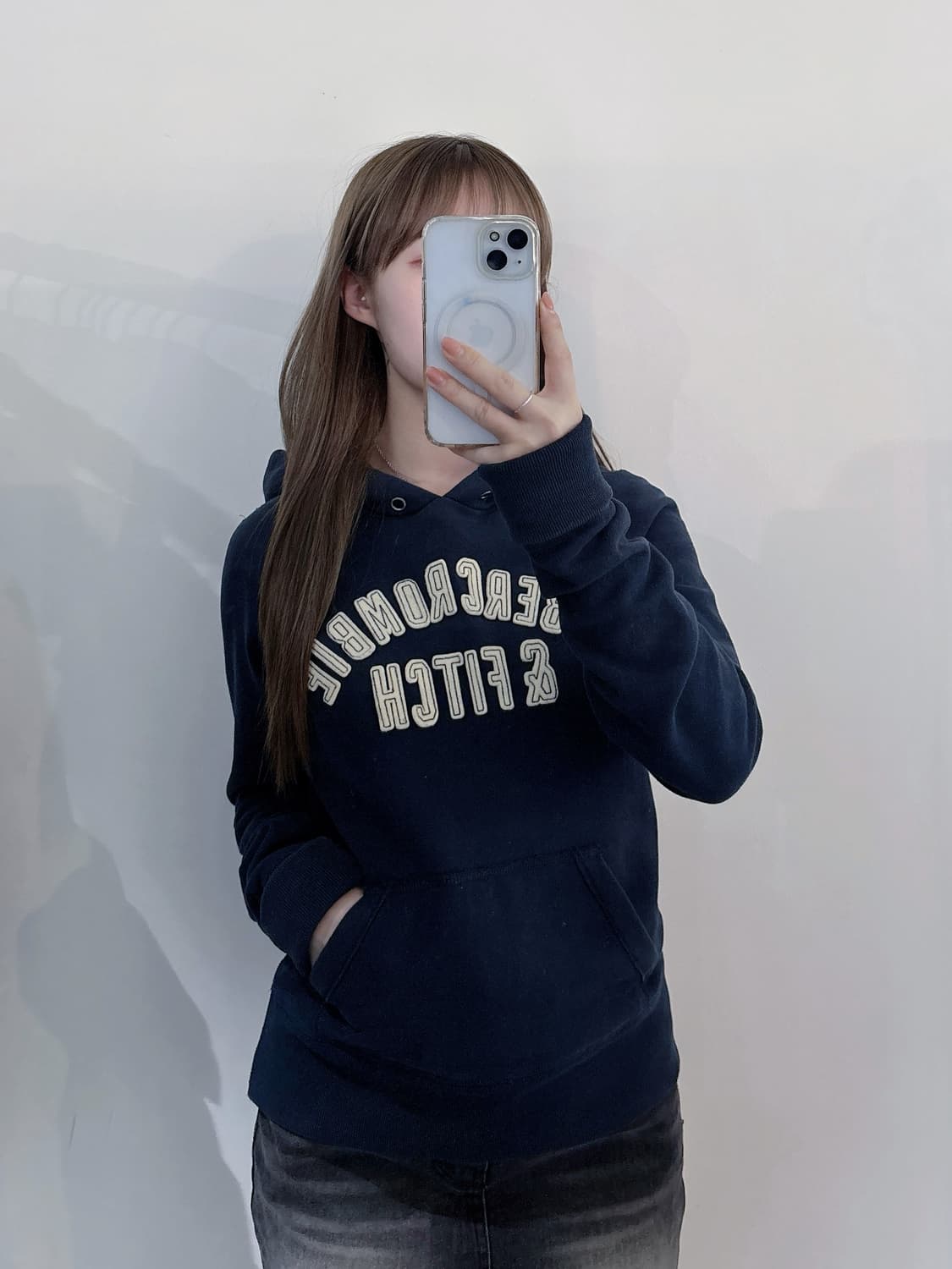 아베크롬비 스펠로고 후드 상품이미지1