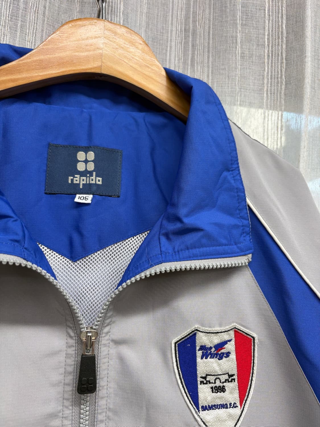 Rapido 수원 삼성 블루윙즈 축구단 빈티지 바람막이 자켓 상품이미지4