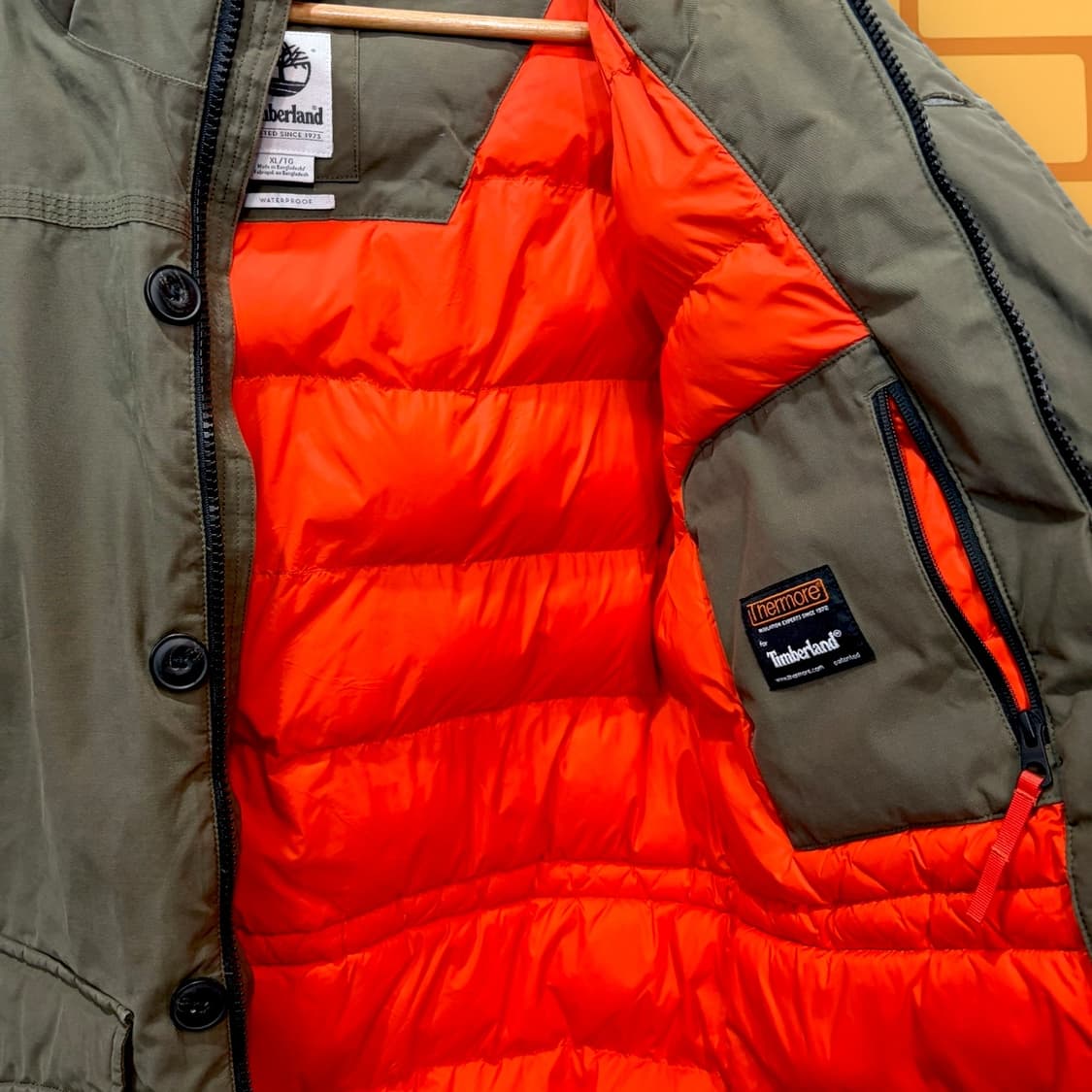 팀버랜드 올리브 워터프루프 다운 자켓 (XL) 상품이미지8