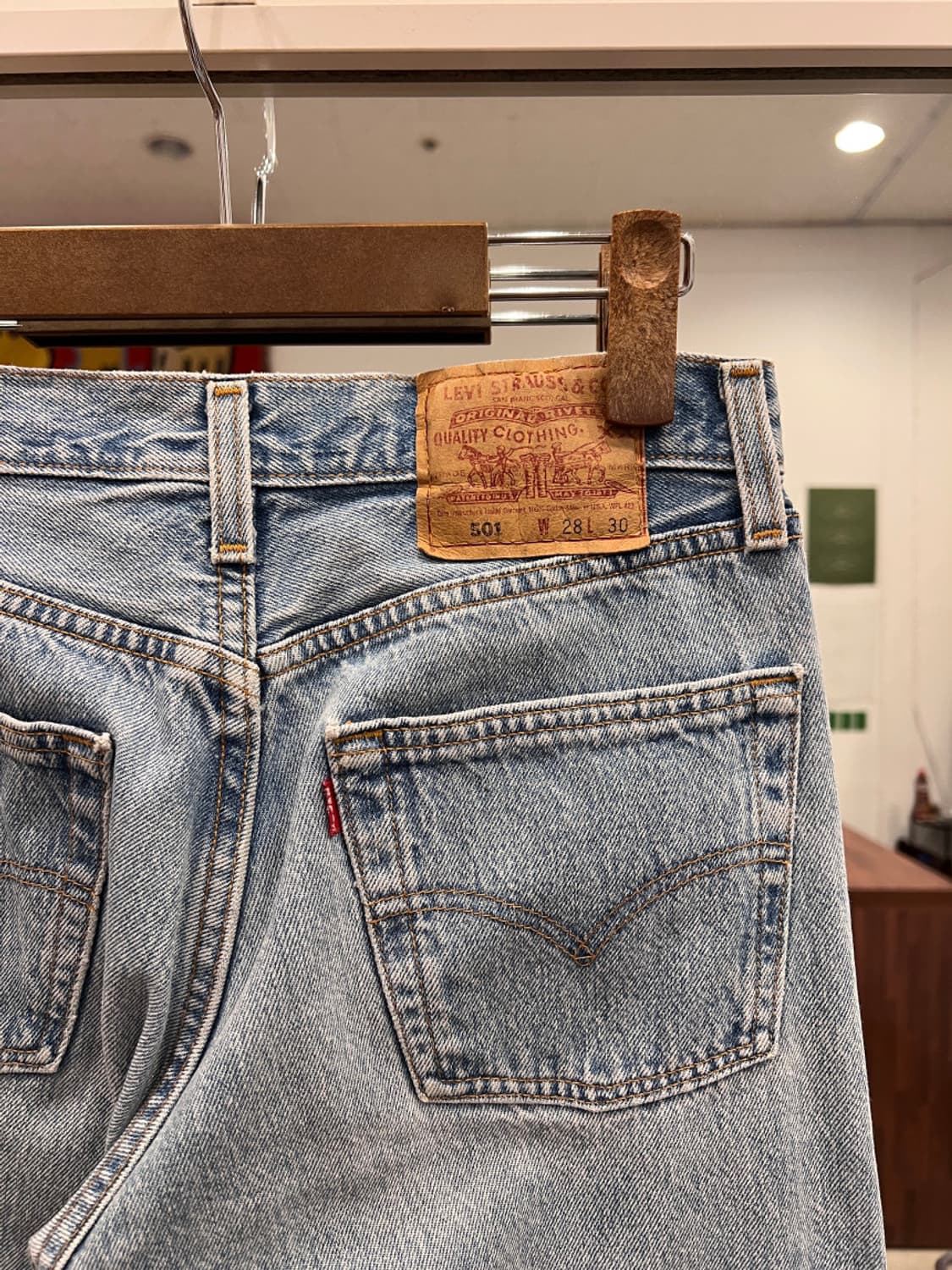 90s Levis 리바이스 501 데님 팬츠 (26inch) (USA) 상품이미지5
