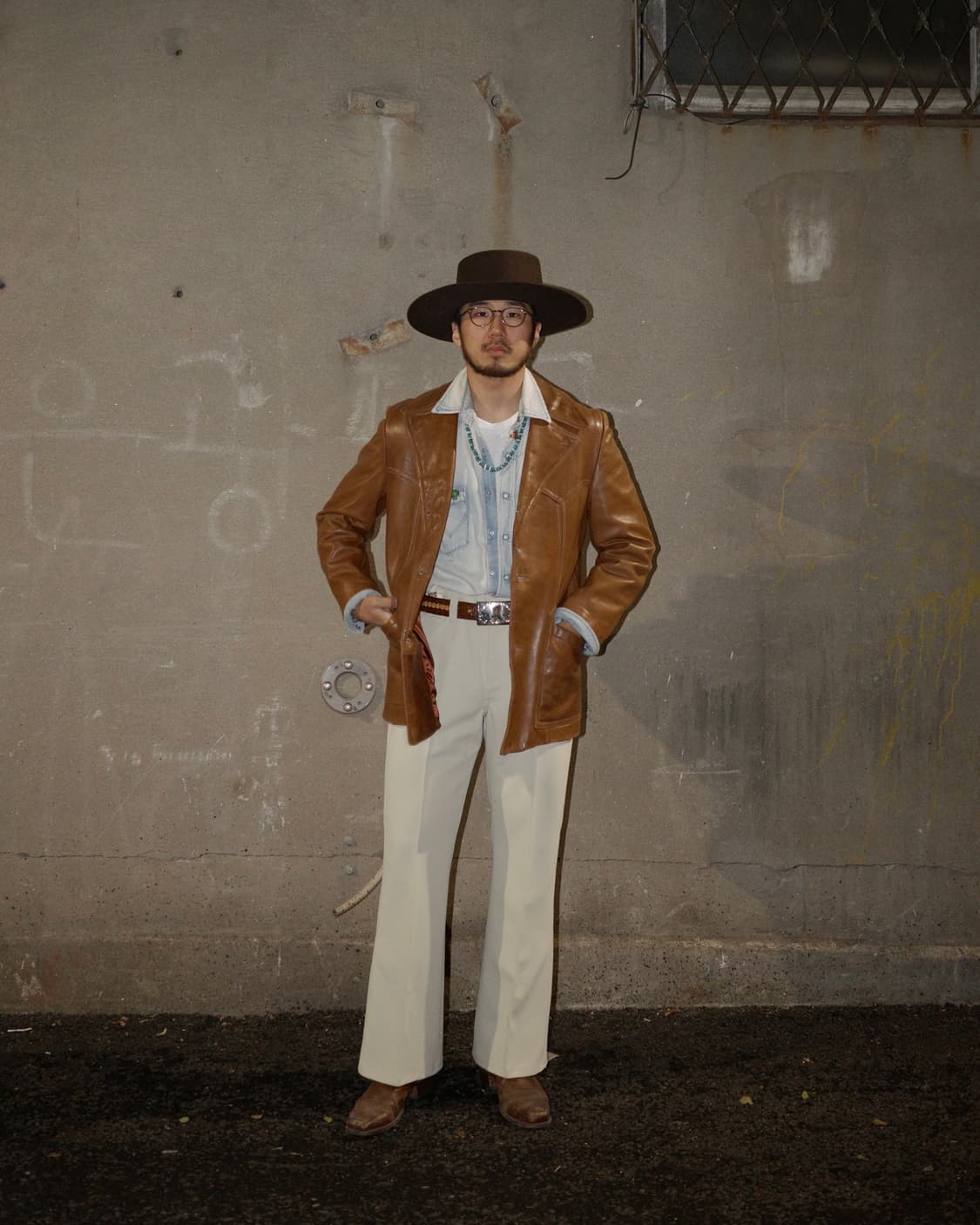 70s Sears Leather Shop 웨스턴 클래식 레더 자켓 상품이미지7