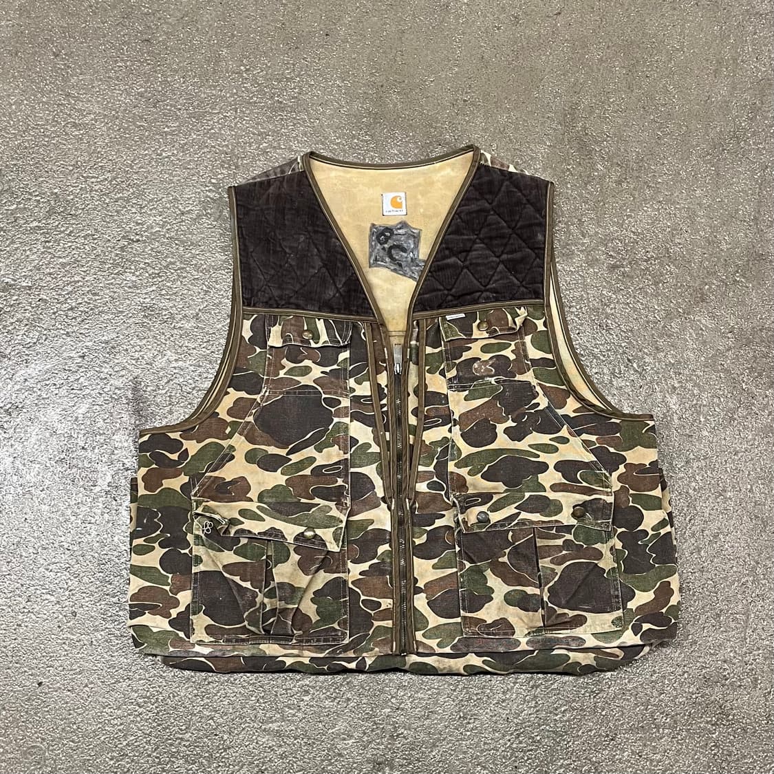 80s Carhartt 덕카모 헌팅 베스트 (110) 상품이미지1