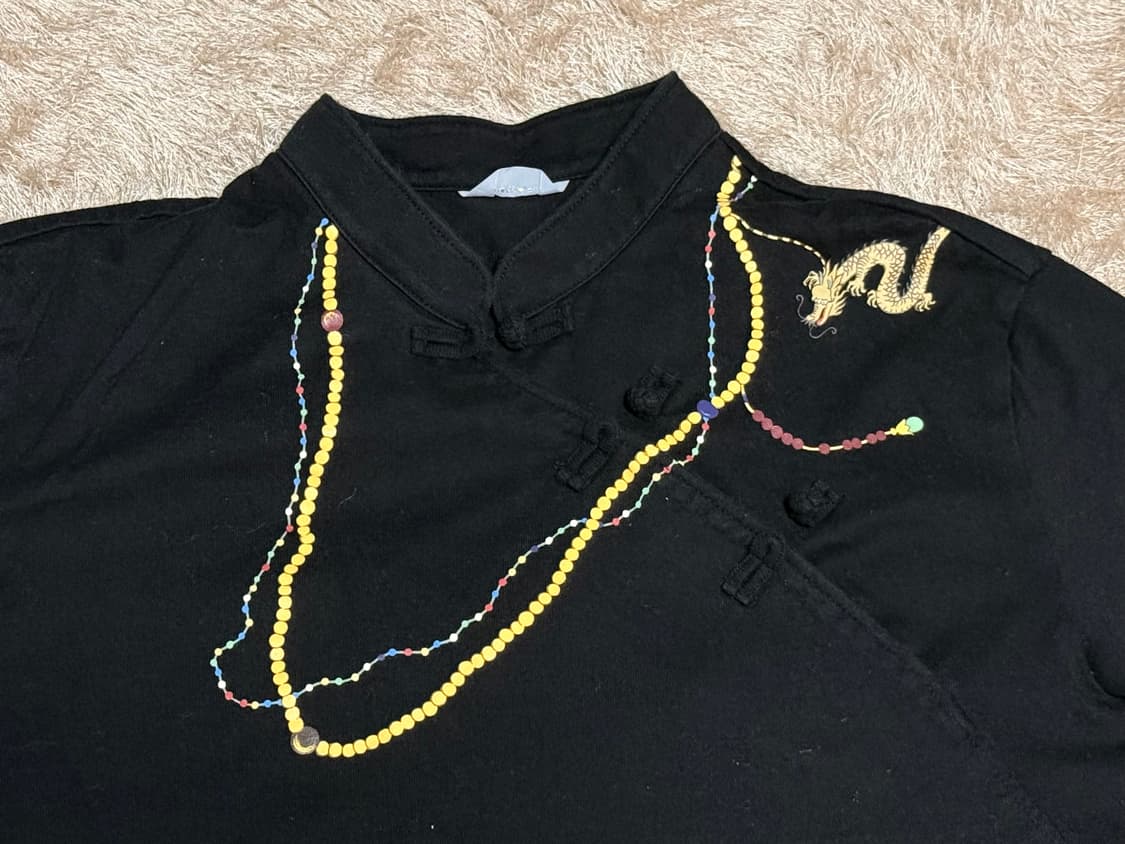 프린팅 치파오풍 롱슬리브 상품이미지2