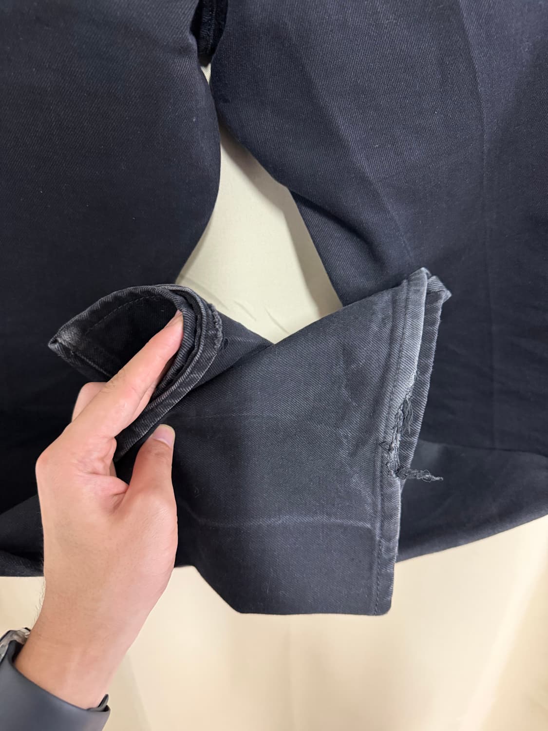 [M] 쿠어 슬림핏 플레어드 진스 상품이미지5