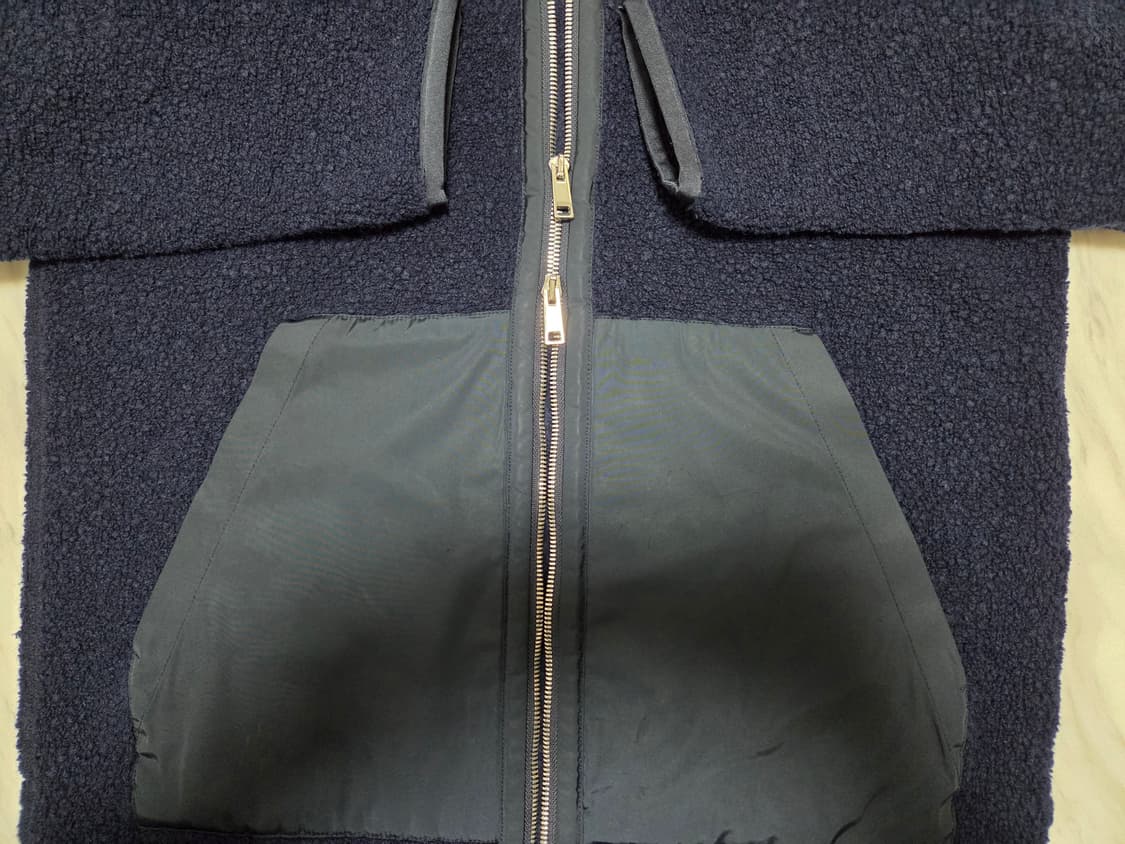 띠어리 네이비 플리스 후드집업 상품이미지5